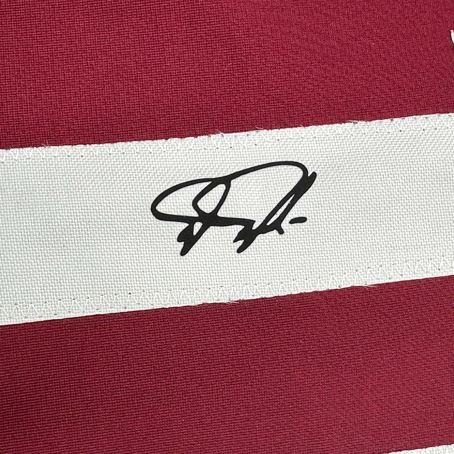 Framed Facsimile Autographed Darren Daulton 35x39 Philadelphia Maroon Reprint Laser Auto Baseball Jersey