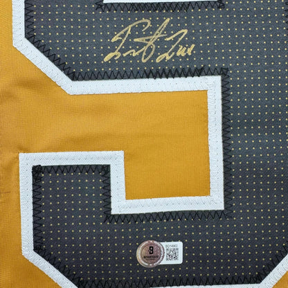 Framed Autographed/Signed Ivan Barbashev 35x39 Las Vegas Gold Hockey Jersey Beckett BAS COA