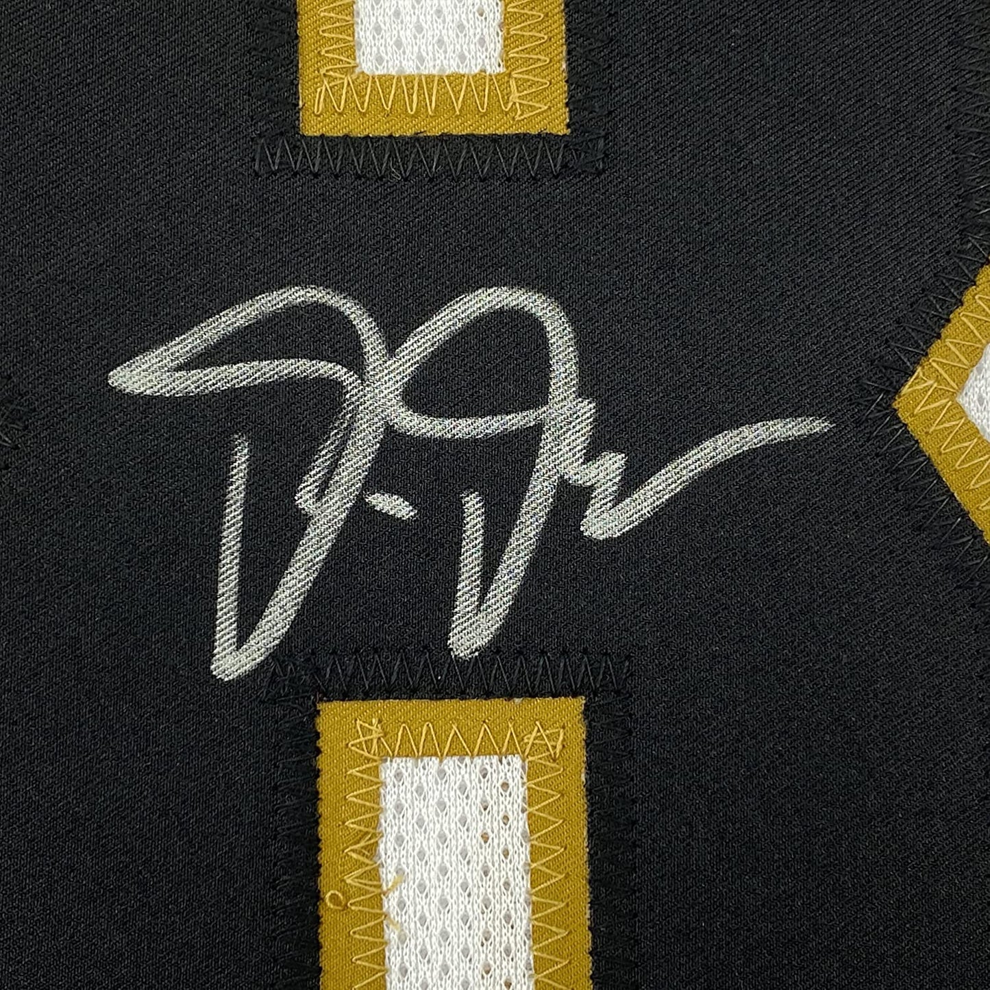 Framed Autographed/Signed Justin Jefferson 35x39 Minnesota White/Gold Football Jersey JSA COA