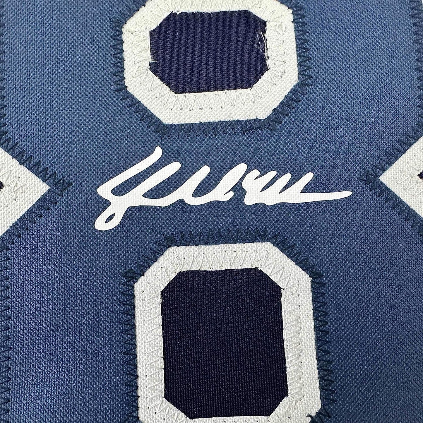 Framed Facsimile Autographed Shane McClanahan 35x39 Tampa Bay Navy Blue Reprint Laser Auto Baseball Jersey