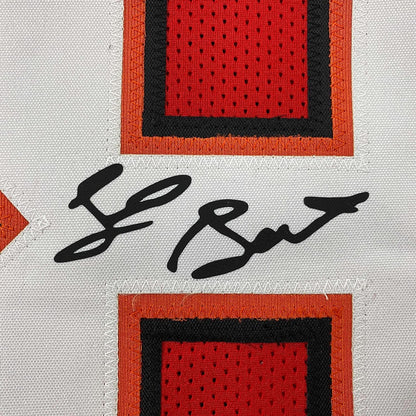 Framed Facsimile Autographed Shaquil Shaq Barrett 35x39 Tampa Bay Red Reprint Laser Auto Football Jersey