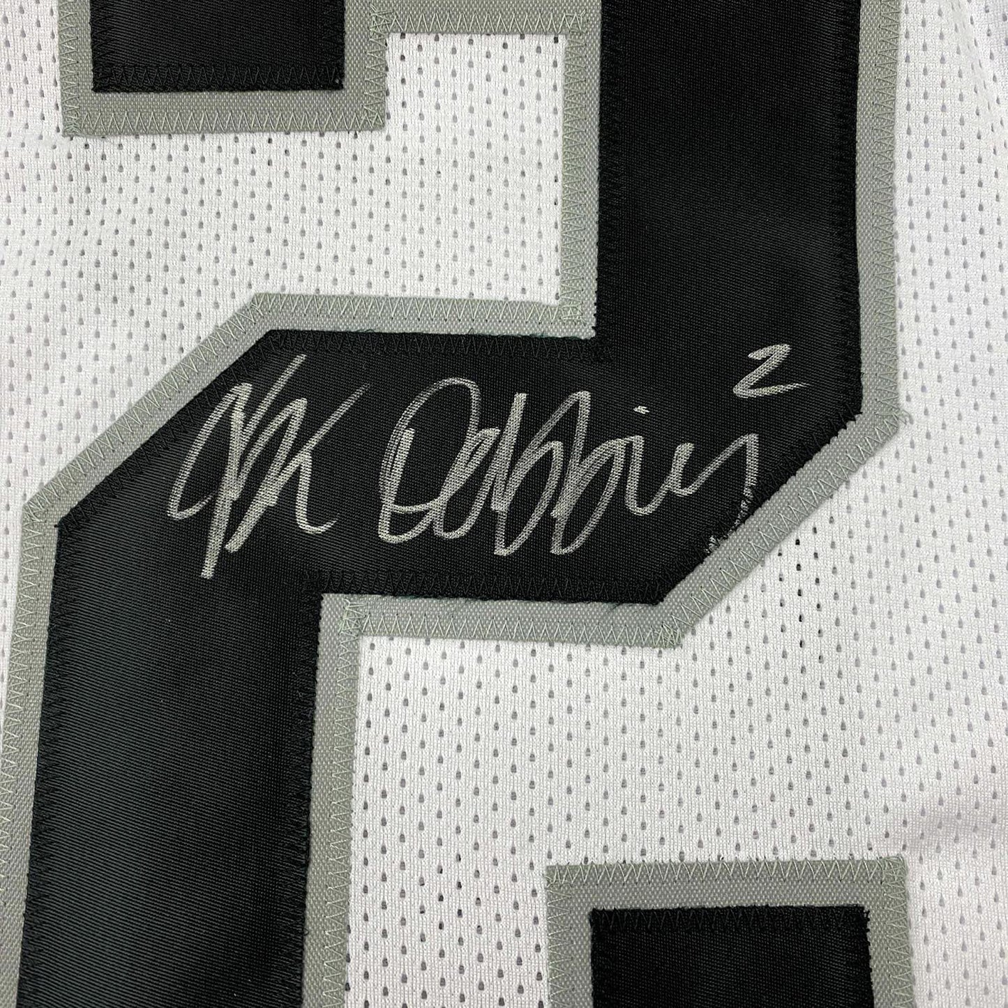 Framed Autographed/Signed JK J.K. Dobbins 35x39 Ohio State White Alternate College Football