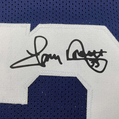 Framed Facsimile Autographed Tony Dorsett 35x39 Dallas Thanksgiving Day Reprint Laser Auto Football Jersey