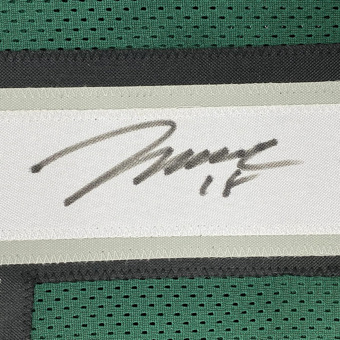 Framed Autographed/Signed Jeremy Maclin 35x39 Philadelphia Green Football Jersey JSA COA