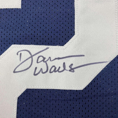 Framed Autographed/Signed Darren Woodson 35x39 Dallas Thanksgiving Day Football Jersey JSA COA