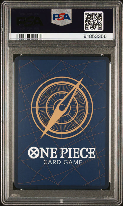 Graded 2024 One Piece OP07 JP Monkey D. Dragon #015 500 Years in the Future Trading Card Game PSA 10 Gem Mint