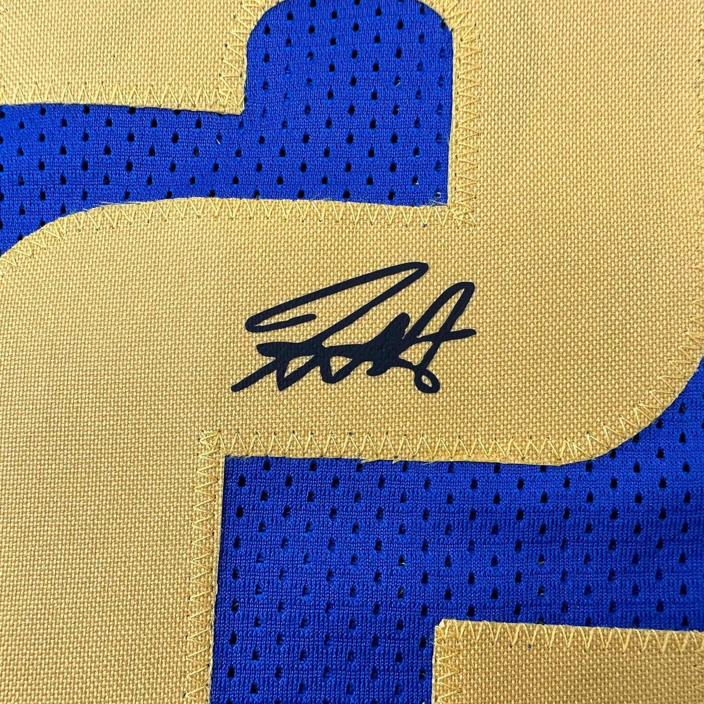 Framed Facsimile Autographed Jamal Murray 35x39 Denver Royal Blue Reprint Laser Auto Basketball Jersey