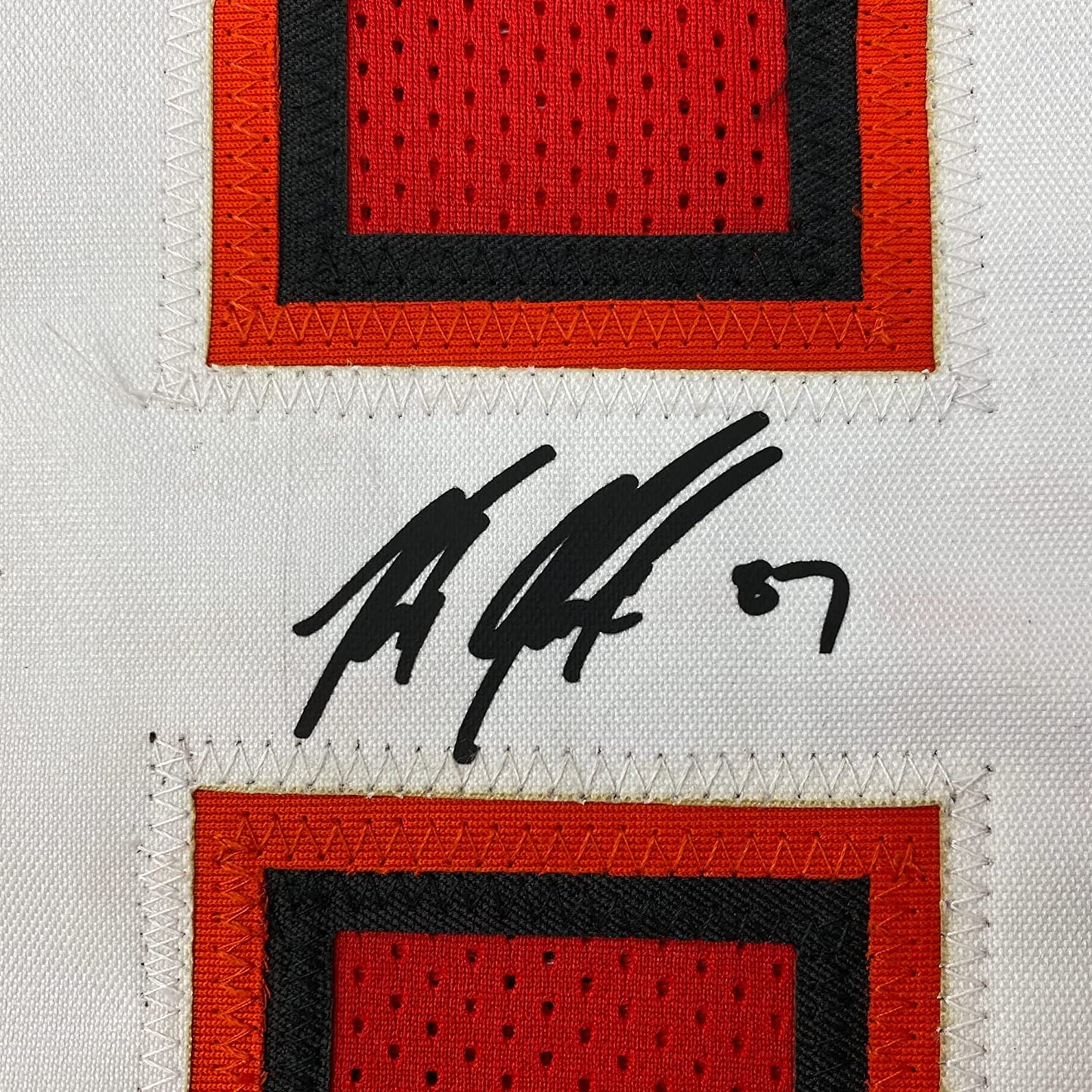 Framed Facsimile Autographed Rob Gronk Gronkowski 35x39 Tampa Bay Red Reprint Laser Auto Football