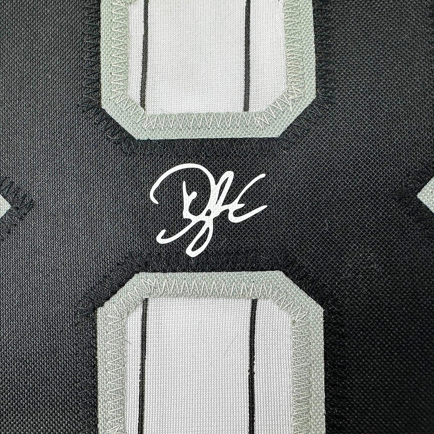 Framed Facsimile Autographed Dylan Cease 35x39 Chicago Pinstripe Reprint Laser Auto Baseball Jersey