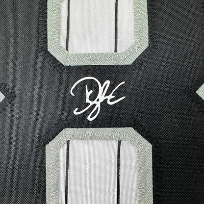 Framed Facsimile Autographed Dylan Cease 35x39 Chicago Pinstripe Reprint Laser Auto Baseball Jersey
