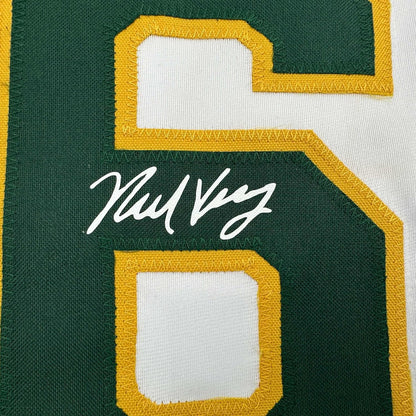 Framed Facsimile Autographed Nick Kurtz 35x39 Oakland White Reprint Laser Auto Baseball Jersey