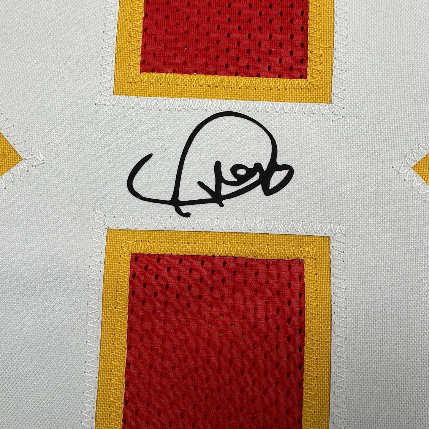 Framed Facsimile Autographed Swift #87 35x39 Kansas City Red Reprint Laser Auto Football Jersey