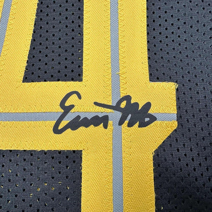 Framed Facsimile Autographed Evan Mobley 35x39 Cleveland Black Reprint Laser Auto Basketball Jersey