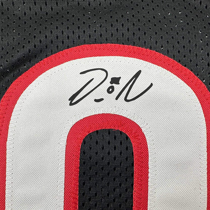 Framed Facsimile Autographed Damian Lillard 35x39 Portland Black Reprint Laser Auto Basketball Jersey
