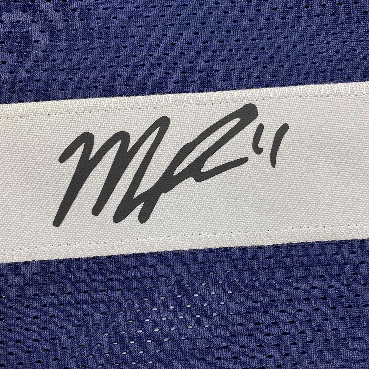 Framed Facsimile Autographed Micah Parsons 35x39 Dallas Thanksgiving Day Reprint Laser Auto Football Jersey
