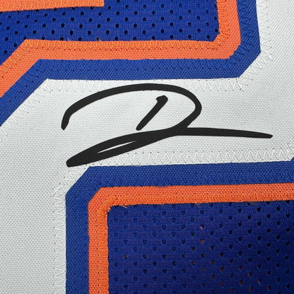 Framed Facsimile Autographed D.J. DJ Lagway 35x39 Florida Blue Reprint Laser Auto College Football Jersey