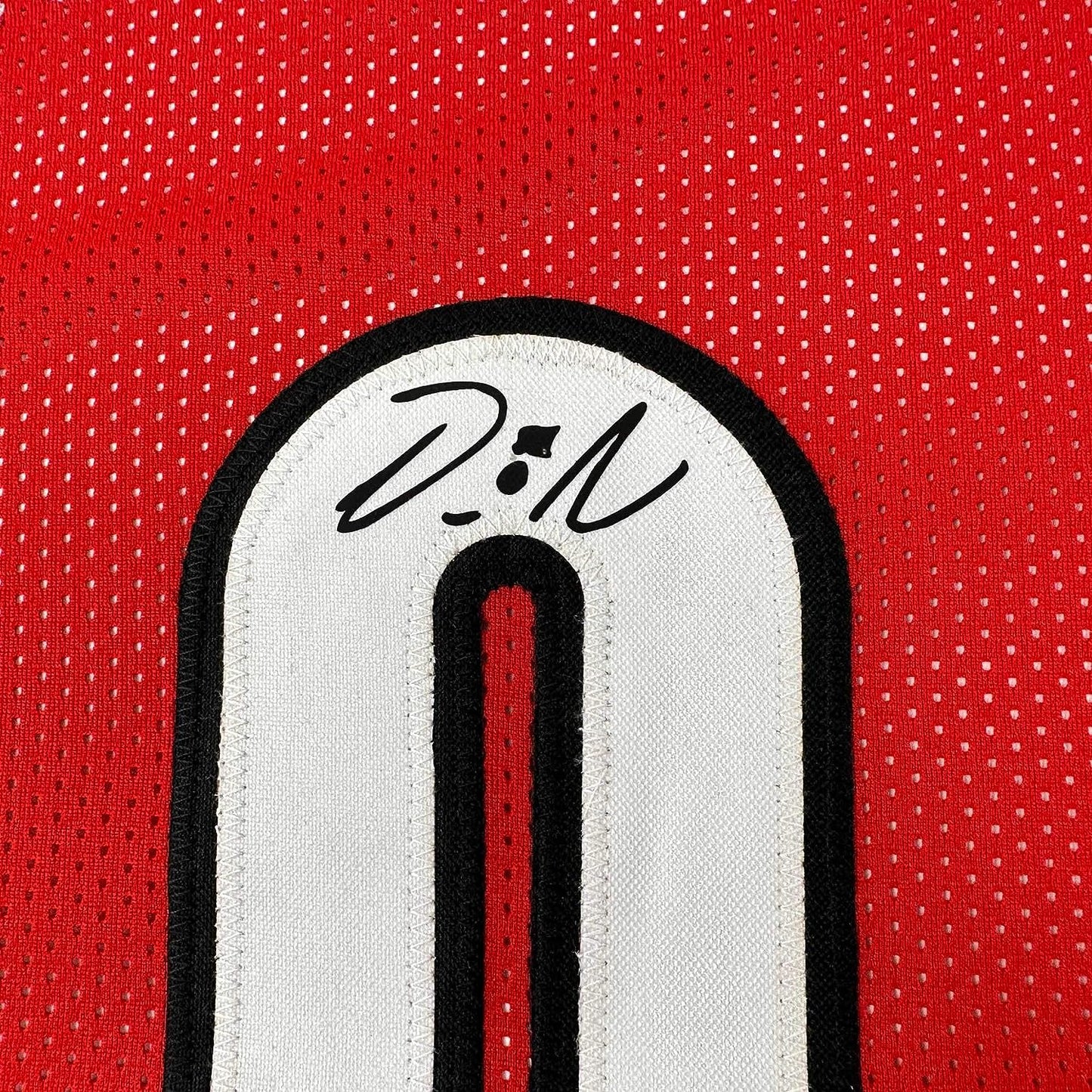 Framed Facsimile Autographed Damian Lillard 35x39 Portland Red Reprint Laser Auto Basketball Jersey