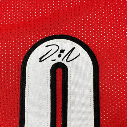 Framed Facsimile Autographed Damian Lillard 35x39 Portland Red Reprint Laser Auto Basketball Jersey
