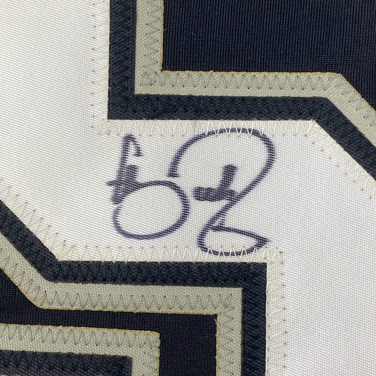 Framed Autographed/Signed Carson Fulmer 35x39 Chicago Black Baseball Jersey JSA COA