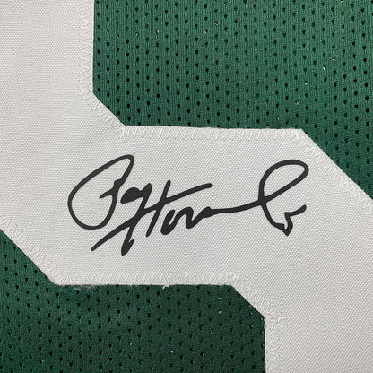 Framed Facsimile Autographed Paul Hornung 35x39 Green Bay Green Reprint Laser Auto Football Jersey
