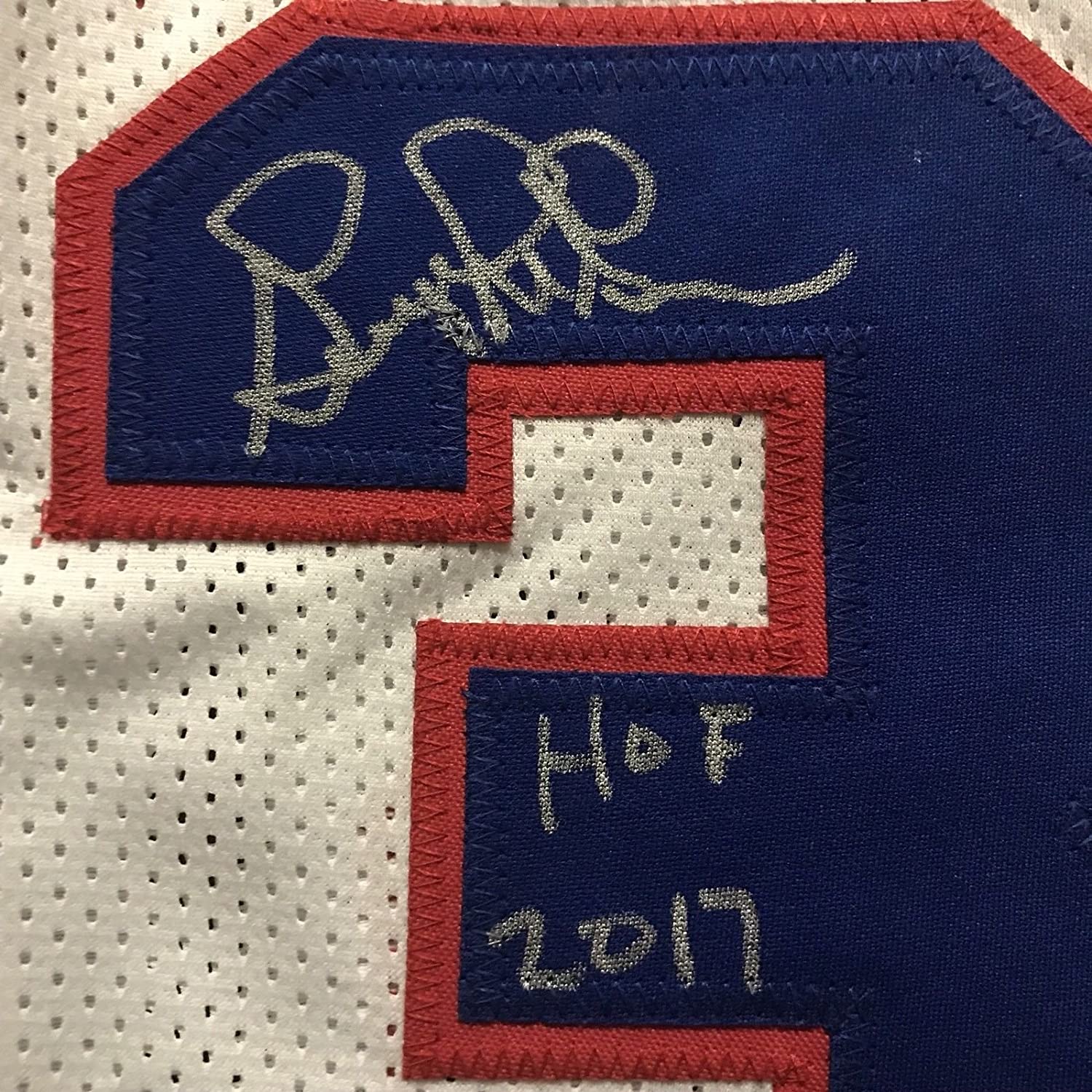 Framed Autographed/Signed George McGinnis"HOF 2017" 33x42 Philadelphia White Basketball Jersey JSA COA