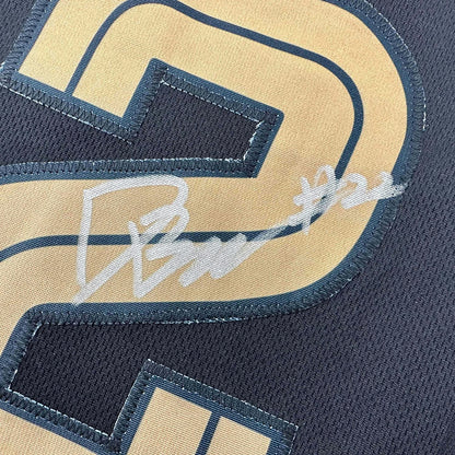 Framed Autographed/Signed Desmond Bane 35x39 Memphis Black Basketball Jersey JSA COA