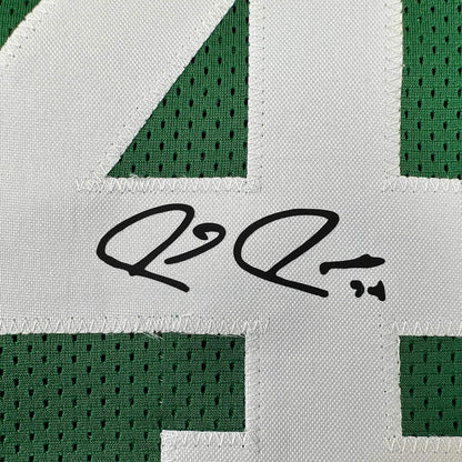 Framed Facsimile Autographed Paul Pierce 35x39 Boston Green Reprint Laser Auto Basketball Jersey