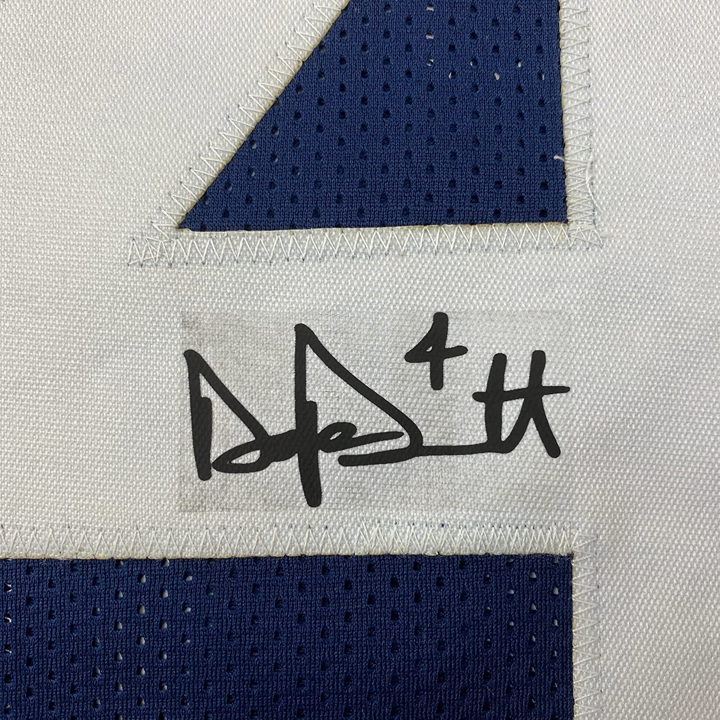Framed Facsimile Autographed Dak Prescott 35x39 Dallas Thanksgiving Day Reprint Laser Auto Football Jersey Size Men's XL