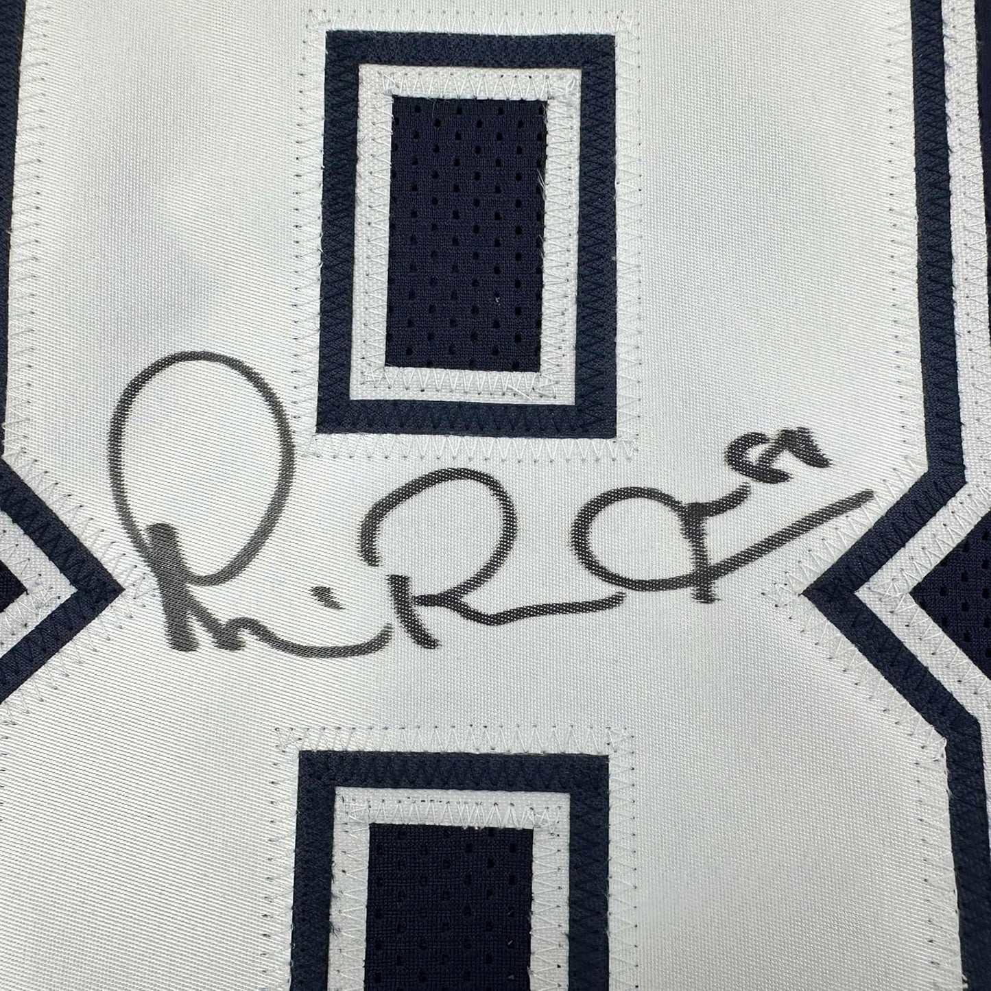 Framed Autographed/Signed Michael Irvin 35x39 Dallas Blue Football Jersey JSA COA