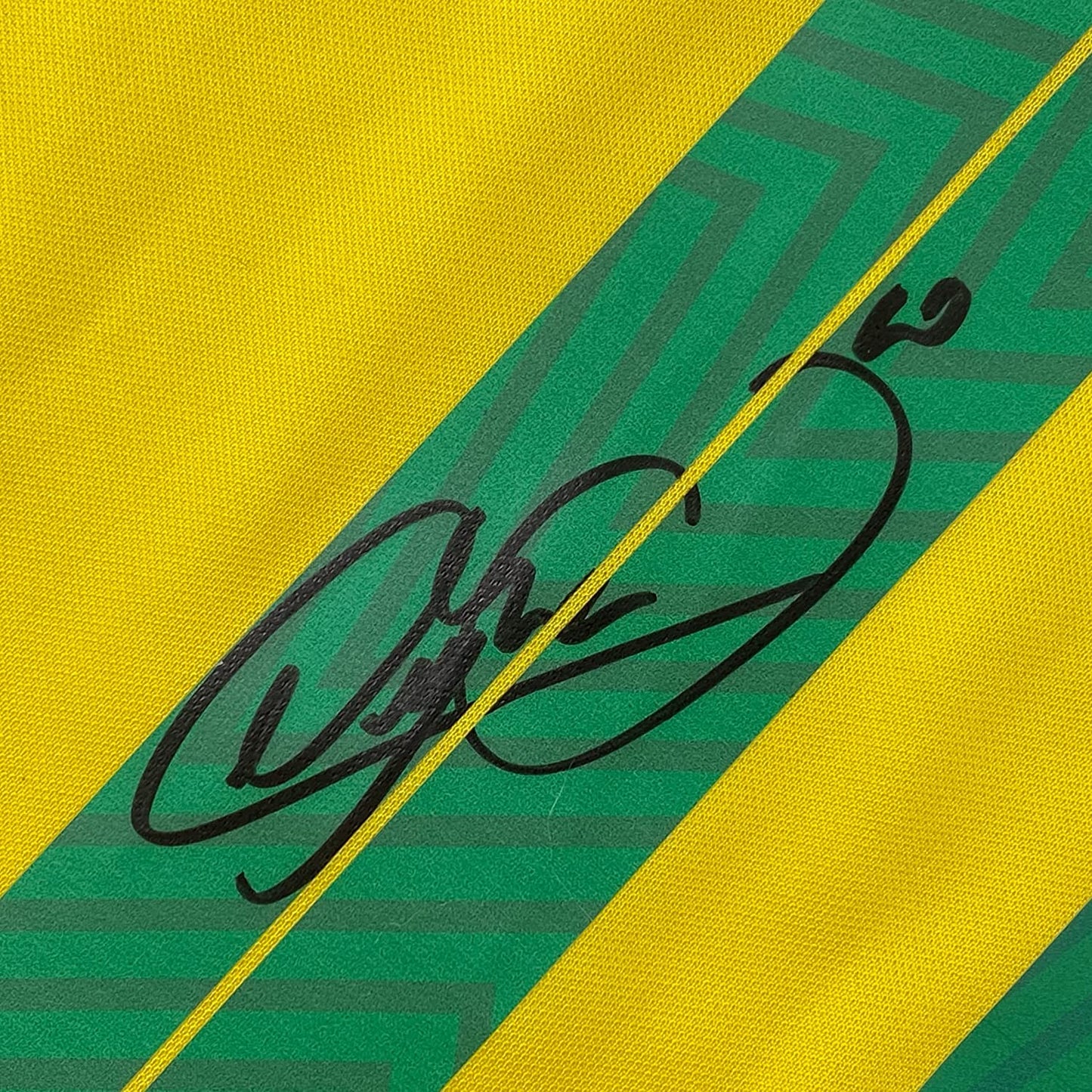 Framed Autographed/Signed Neymar Jr. 35x39 Brazil Soccer Futbol Jersey Beckett BAS COA/LOA