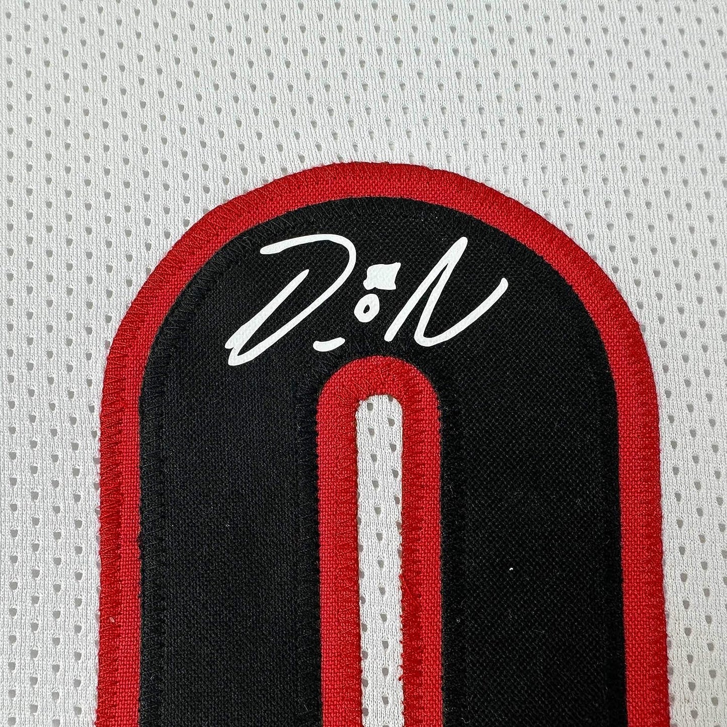 Framed Facsimile Autographed Damian Lillard 35x39 Portland White Reprint Laser Auto Basketball Jersey