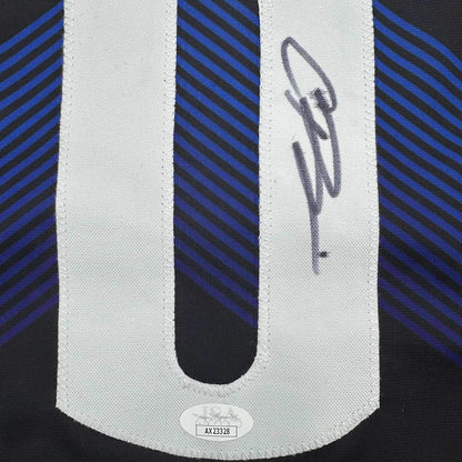 Framed Autographed/Signed Christian Braun 35x39 Denver Black 5280 Basketball Jersey JSA COA