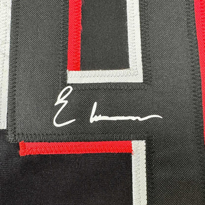 Framed Facsimile Autographed Elly De La Cruz 35x39 Cincinnati Black City Connect Reprint Laser Auto Baseball Jersey