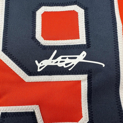 Framed Facsimile Autographed Framber Valdez 35x39 Houston Orange Reprint Laser Auto Baseball Jersey