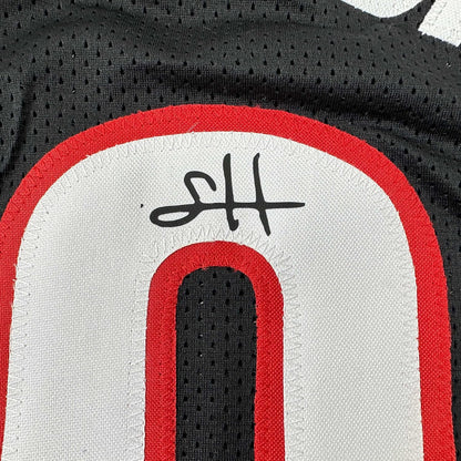 Framed Facsimile Autographed Scoot Henderson 35x39 Portland Black Reprint Laser Auto Basketball Jersey