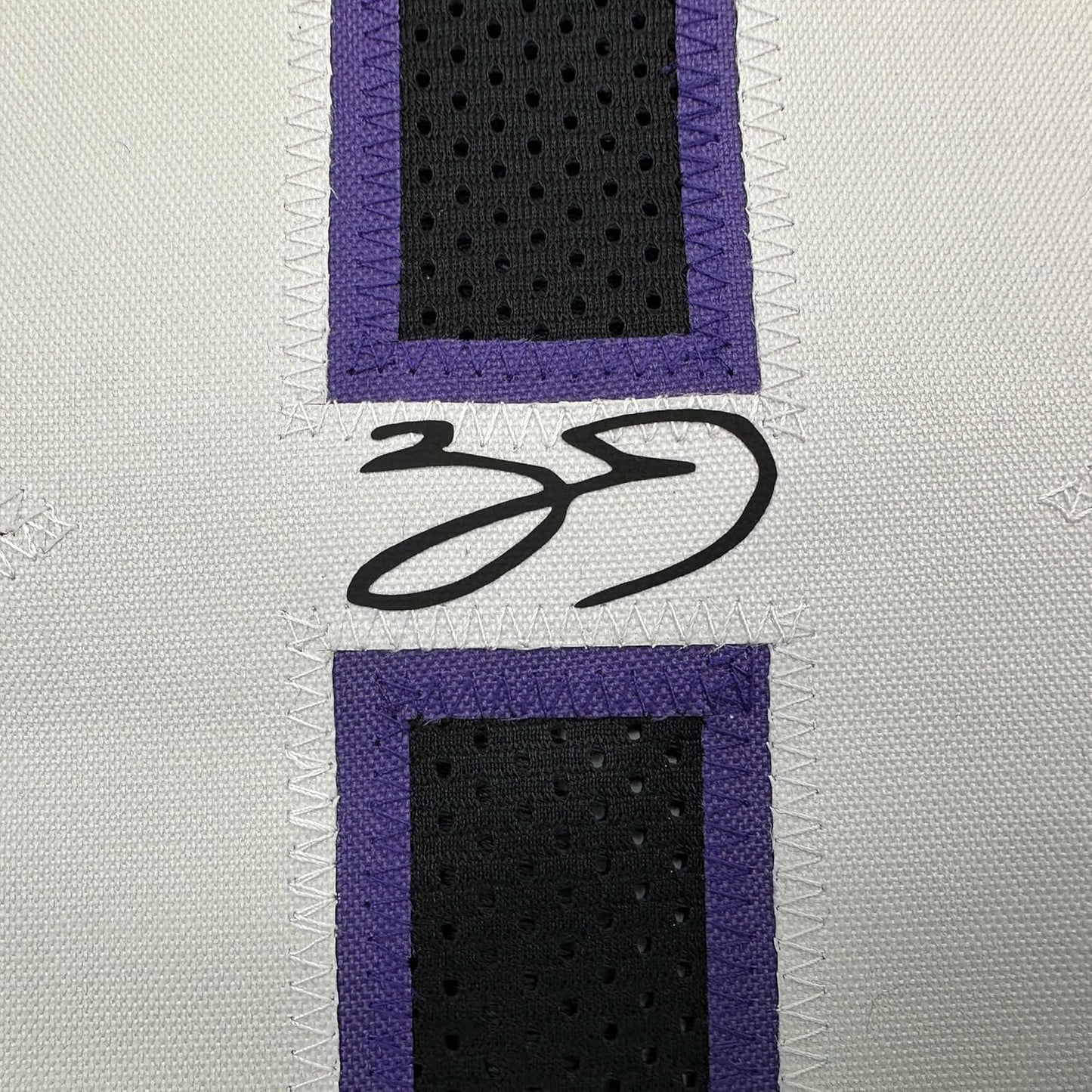 Framed Facsimile Autographed Zach LaVine 35x39 Sacramento Black Reprint Laser Auto Basketball Jersey