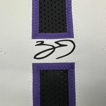 Framed Facsimile Autographed Zach LaVine 35x39 Sacramento Black Reprint Laser Auto Basketball Jersey