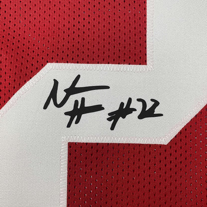 Framed Facsimile Autographed Najee Harris 35x39 Alabama Red Reprint Laser Auto College Football Jersey