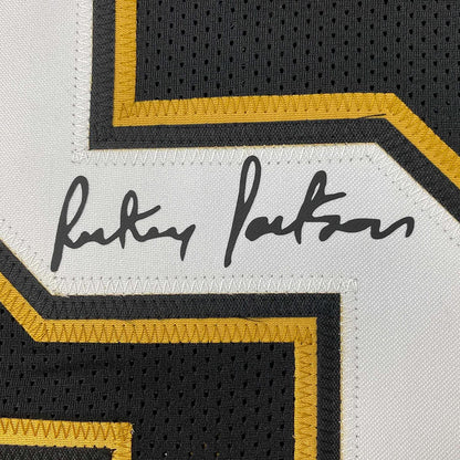 Framed Facsimile Autographed Rickey Jackson 35x39 New Orleans Black Reprint Laser Auto Football Jersey