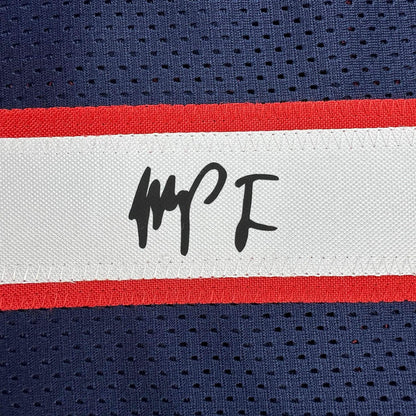 Framed Facsimile Autographed Michael Porter Jr. 35x39 Denver Blue Reprint Laser Auto Basketball Jersey