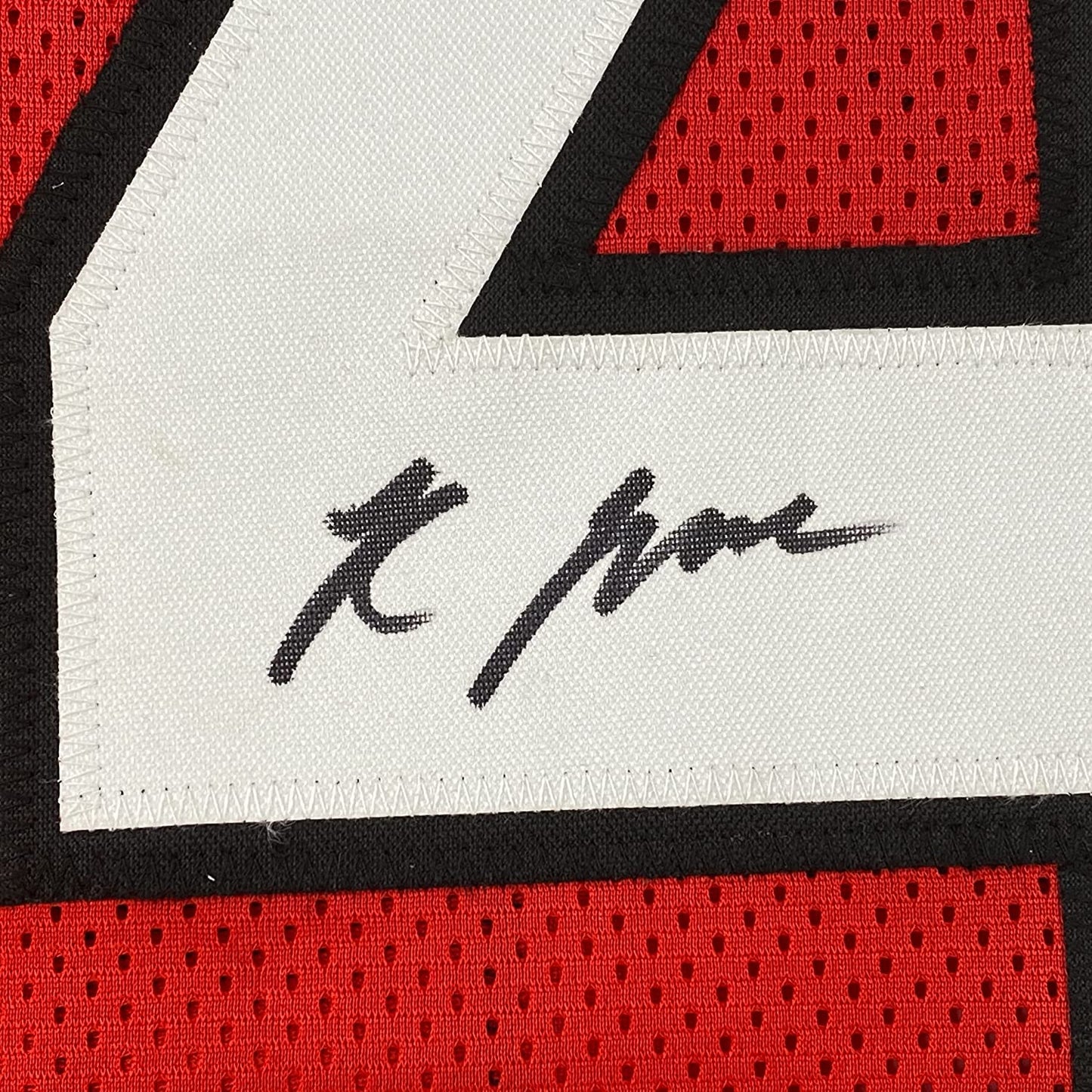 Framed Autographed/Signed Rondale Moore 35x39 Arizona Red Football Jersey JSA COA