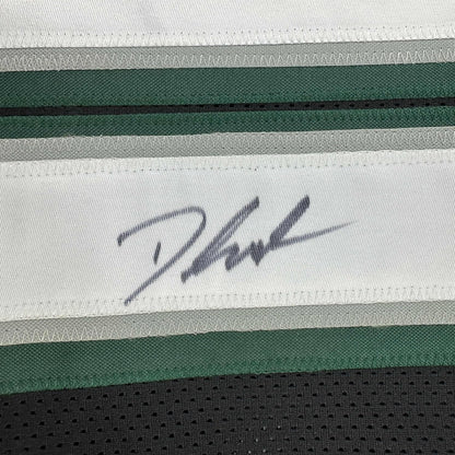 Framed Autographed/Signed D'Andre Swift 35x39 Philadelphia Black Football Jersey JSA COA