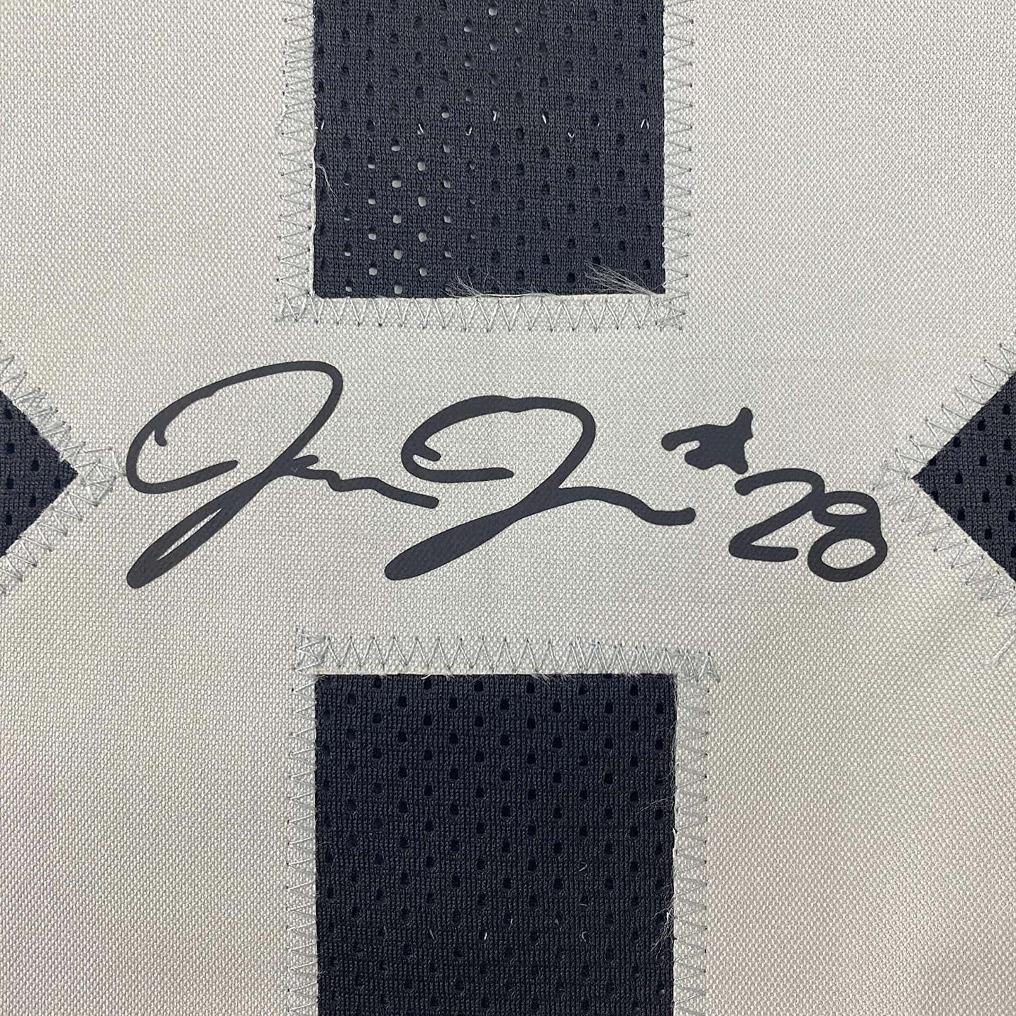 Framed Facsimile Autographed Josh Jacobs 35x39 Oakland Las Vegas Black Reprint Laser Auto Football Jersey