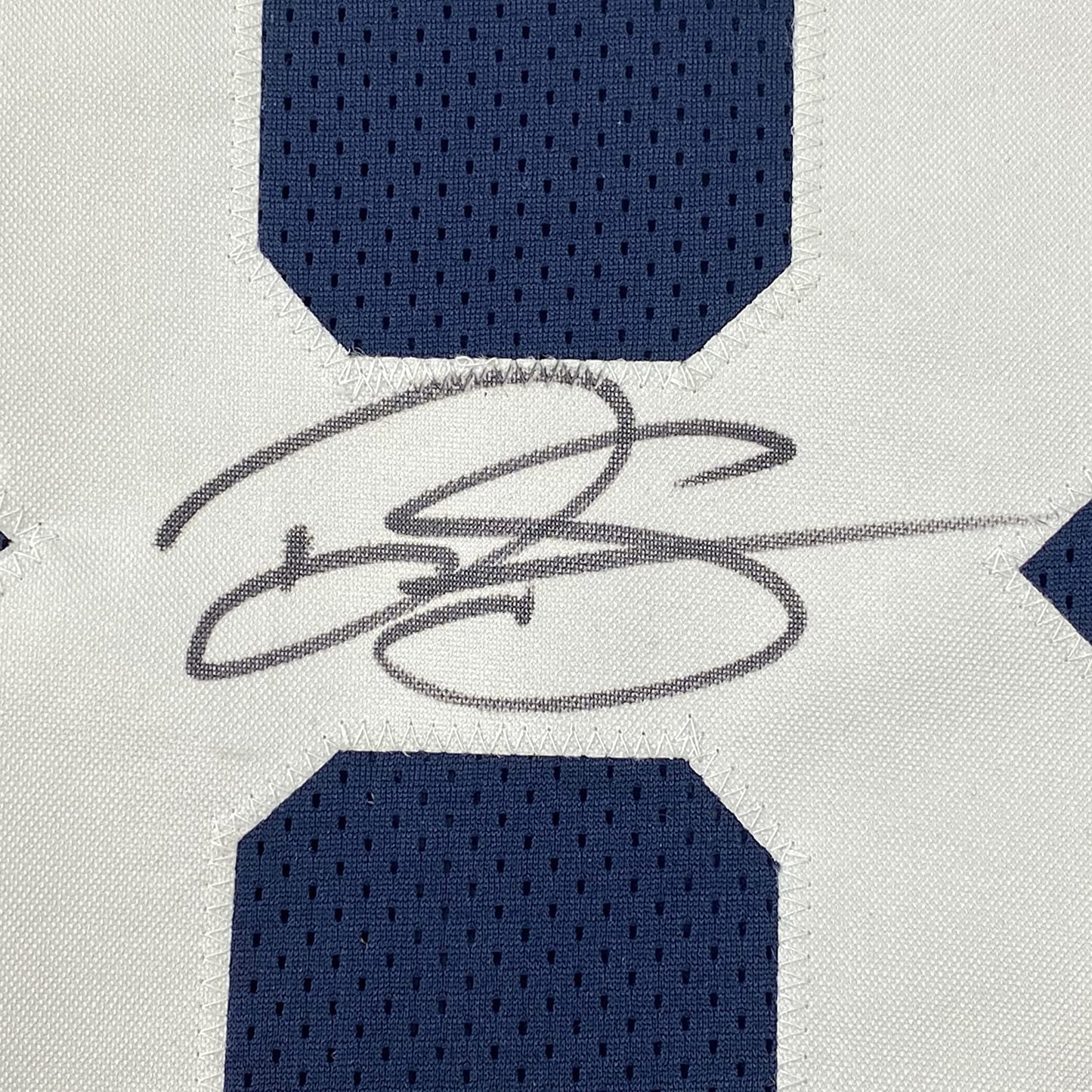 Framed Autographed/Signed Dalton Schultz 35x39 Dallas Thanksgiving Day Football Jersey JSA COA