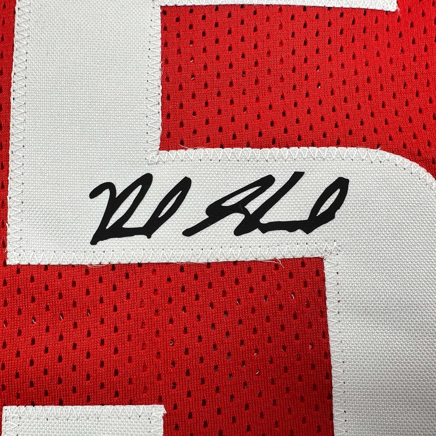Framed Facsimile Autographed Reed Sheppard 35x39 Houston Red Reprint Laser Auto Basketball Jersey