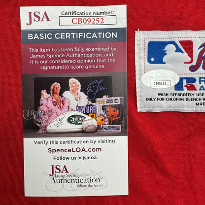Framed Autographed/Signed Pedro Martinez 35x39 "CY 97-99-00" Boston Red Baseball Jersey JSA COA
