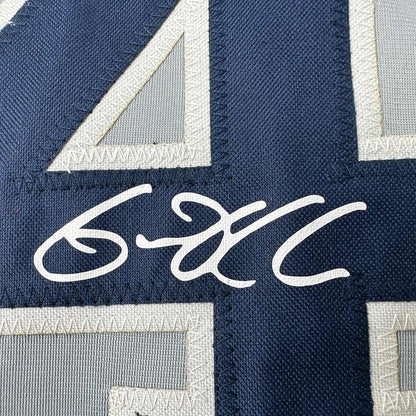 Framed Facsimile Autographed Gerrit Cole 35x39 New York Grey Reprint Laser Auto Baseball Jersey