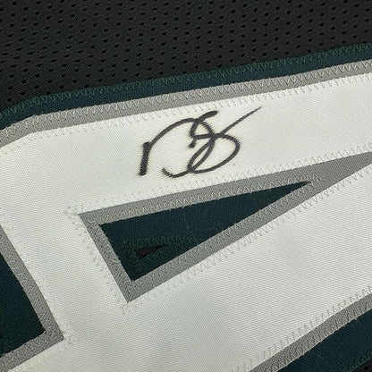 Framed Autographed/Signed Darren Sproles 35x39 Philadelphia Black Football Jersey Beckett BAS COA