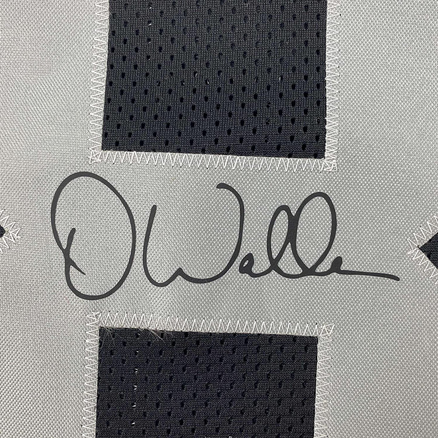 Framed Facsimile Autographed Darren Waller 35x39 Oakland Las Vegas Black Reprint Laser Auto Football Jersey