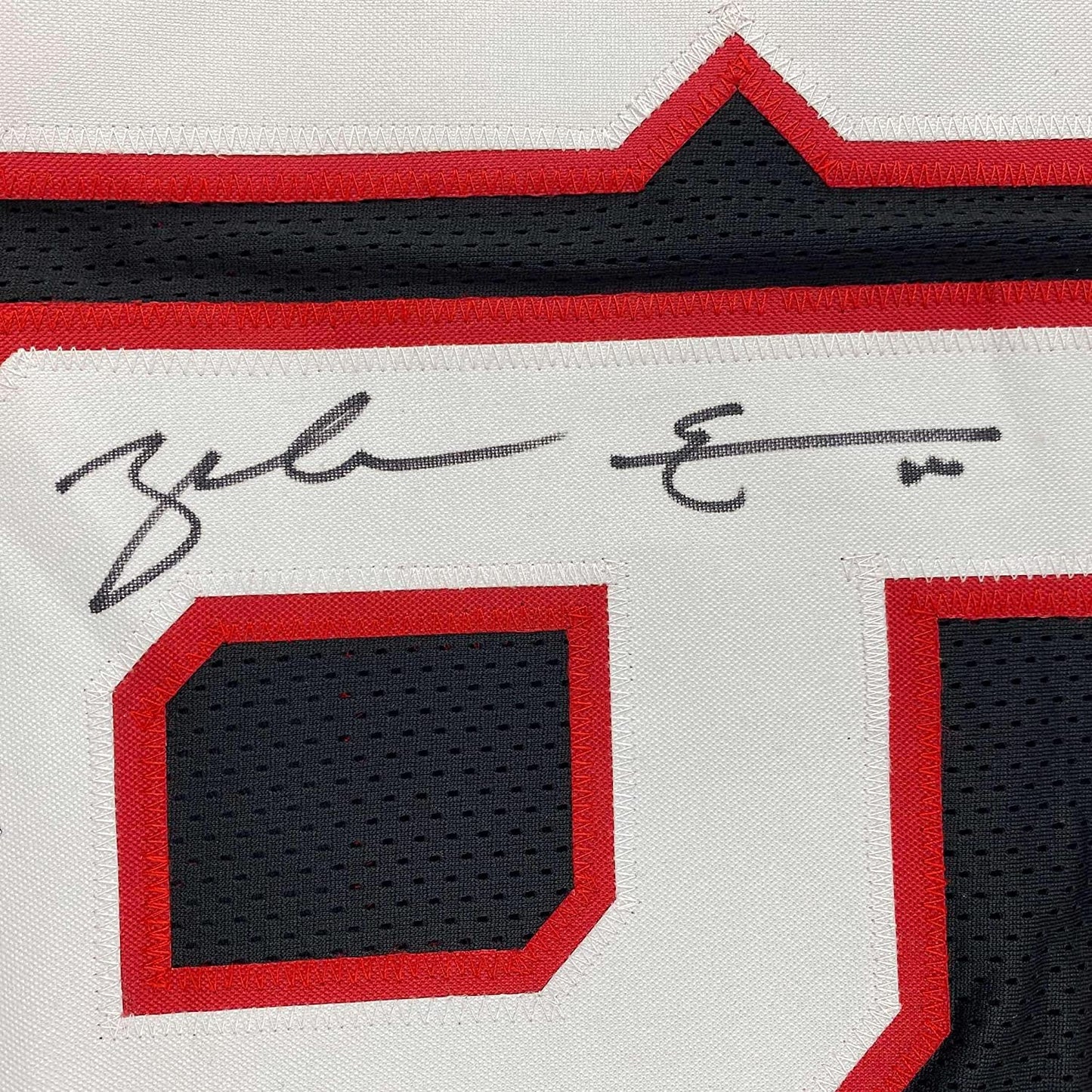 Framed Autographed/Signed Zach Ertz 35x39 Arizona Black Football Jersey JSA COA